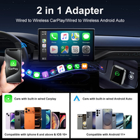 Adaptador Inalámbrico Carplay+ para Android, Modelo Privado (plateado), Alta Calidad, Bajo Precio, Compatible con Android e iOS