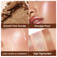 Palette de Maquillage Professionnelle Multi-Couleurs Effet Lumineux Métallique : Fard à Paupières et Contour – Vente Directe Usine