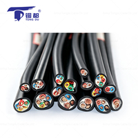 Câble électrique en cuivre RVV 5 conducteurs en PVC, câble flexible pour le câblage des centrales électriques, 5x4mm2 noir