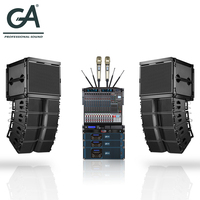 Système de sonorisation professionnel pour église, enceintes line array doubles de 10 pouces, puissance sonore extérieure