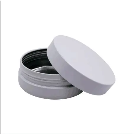 80x30mm Metal Cans Metal Tin Can Custom Logo Round Aluminum Tin Metal with screw lid aluminium cosmetic Jar Cans