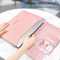 Housse de transport pour ordinateur portable avec fonction de support ergonomique pliable pour ordinateur portable Mac Book Air Pro Notebook Housse de refroidissement