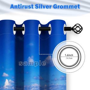 2025 recién llegado arte abstracto moderno Boho Blackout cortinas minimalista sol Luna hojas ventana decoración dormitorio sala de estar - Product Image 3