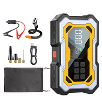 6000mAh Portable Car Jump Starter with Tire Inflator, Power Bank & LED Emergency Light