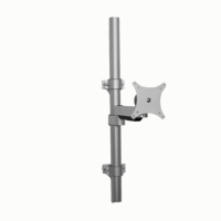 Support de moniteur robotisé robuste en alliage d'aluminium Meisonic T5-ME1-700 avec bras à ressort à gaz pour écran d'ordinateur