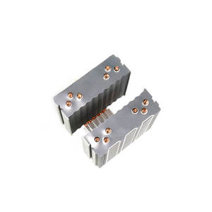 Aluminum Radiator PC CPU Cooler 2 Tower <b>Fan</b> Flat Heat With 6 Copper Pipe Cooling Accessories - Product Image 3