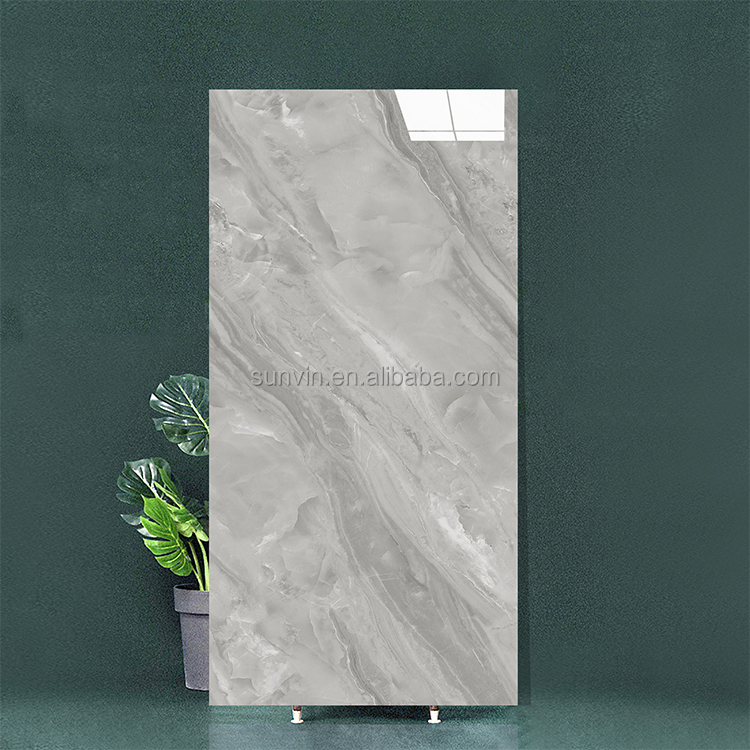 Cheap Gray Grey Continues Pattern Tiles Big Size 750x1500 Floor Ceramic Marbles Floor Tile Porcelain Tile For Floor