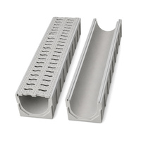 Caniveau de drainage en PRV (Plastique Renforcé de Fibres de Verre) résistant à la corrosion pour routes industrielles et zones commerciales