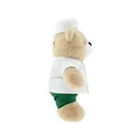 Ours en peluche en peluche personnalisé étudiant et image de chef doux en peluche ours en peluche mascotte de restaurant comme cadeau