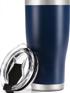 RVS vacuüm geïsoleerde koffiemok met deksel en handvat, cartoonontwerp voor mama, papa en kinderen - Product Image 1
