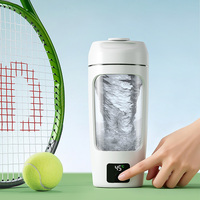 Shaker à protéines électrique rechargeable par USB avec écran numérique et affichage de la température pour le fitness, la gym et les sports