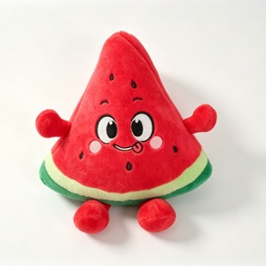 Peluche de sandía personalizado, peluche de sandía relleno, juguete de peluche de fruta, peluche de rodaja de sandía - Product Image 3