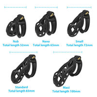 Anneau de chasteté en résine souple pour homme, cage de chasteté, dispositif de bondage BDSM, jouets sexuels pour hommes, jouets sexuels pour adultes