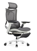 Chaise pivotante pour le soutien lombaire chaise inclinable chaise de bureau ergonomique en maille avec repose-pieds