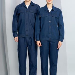 Verano manga corta 20% algodón Denim Jeans manga corta uniforme de seguridad profesional traje DE TRABAJO ROPA DE TRABAJO hombres - Product Image 2