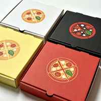 Boîte à pizza octogonale de luxe avec logo personnalisé, emballage en carton ondulé vert avec trous de ventilation