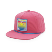 Casquette Snapback 5 Panneaux en Nylon Imperméable, Non Structurée, avec Logo Personnalisé, Bord Plat, Patch Brodé et Cordon Frontal – Vente en Gros