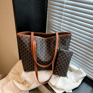 Set di 2 Pezzi <span class=keywords><strong>Borsa</strong></span> di Lusso <span class=keywords><strong>in</strong></span> Pelle PU per Donne, Nuova <span class=keywords><strong>Borsa</strong></span> a Mano di Design con Tracolla, Elegante <span class=keywords><strong>Borsa</strong></span> Tote <span class=keywords><strong>Nera</strong></span> - Product Image 5