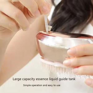 แปรงหวีผมไฟฟ้า หวีนวด 4 โหมดการสั่นสะเทือน กันน้ำ ดูแลเส้นผม น้ำมันสเปรย์ดูแลเส้นผม เครื่องมือดูแลเส้นผม 500mAh - Product Image 6