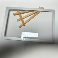 Verre trempé Gorilla protecteur pour écran avant, électroplaqué argent, 0,5 mm, 1 mm, 2 mm, effet miroir sérigraphié argenté