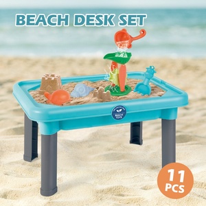 Giocattolo estivo per bambini all'aperto <span class=keywords><strong>sabbia</strong></span> e tavolo da acqua per bambini Set di giocattoli da <span class=keywords><strong>spiaggia</strong></span> giocattolo da tavolo <span class=keywords><strong>con</strong></span> <span class=keywords><strong>sabbia</strong></span> da <span class=keywords><strong>spiaggia</strong></span> <span class=keywords><strong>con</strong></span> strumenti e clessidra 11 pezzi - Product Image 2