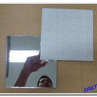 Miroir de sécurité moderne en verre QINGDAO, 3mm, 4mm, 5mm, 6mm, avec support vinyle, pour armoires coulissantes, placards, etc.
