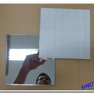 Miroir de sécurité à dos vinyle 3mm 4mm 5mm 6mm de l'usine de Qingdao pour armoire, miroir de porte coulissante, placards, etc. - Product Image 5
