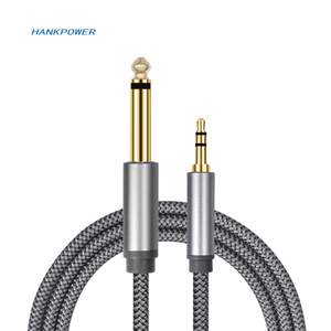 Adaptador Mono de 6.35mm Macho <span class=keywords><strong>a</strong></span> 3.5mm Macho Estéreo, <span class=keywords><strong>Cable</strong></span> de Audio para <span class=keywords><strong>Guitarra</strong></span> de 2 Núcleos 1/4 TS <span class=keywords><strong>a</strong></span> 3 Núcleos 1/8 TRS, 1m 2m 3m - Product Image 1