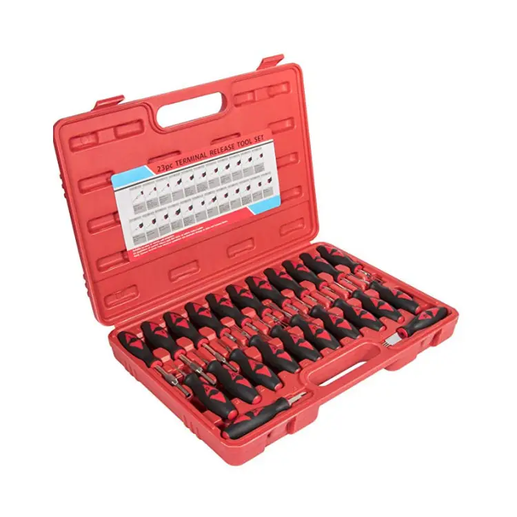 23 Pieces Automotive Wire Terminal Electrical Connector Remover Tool Kit with Storage Case