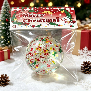 Wholesale 2026 Best Selling Christmas Holiday Party Squishy Cube Toys Gifts for Kids Snowball Christmas Squishy - Product Image 2