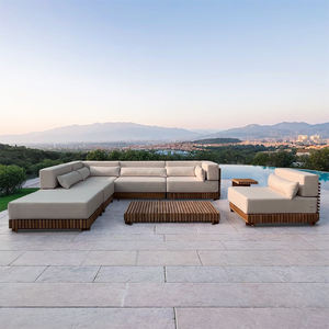 लक्जरी 4-सीटर आउटडोर फर्नीचर उद्यान सोफे सेट और विला होटल के लिए टेबल गार्डन सेट - Product Image 5