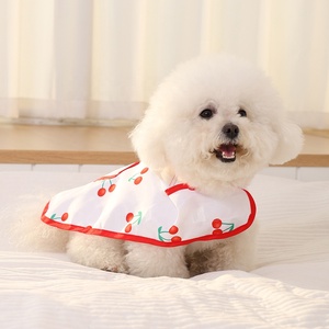 Manteau <span class=keywords><strong>de</strong></span> <span class=keywords><strong>pluie</strong></span> imperméable pour animaux <span class=keywords><strong>de</strong></span> compagnie, imprimé fruits mignons, sans manches, avec capuche transparente, poche arrière et fermeture auto-agrippante, pour chien, pour l'extérieur - Product Image 6