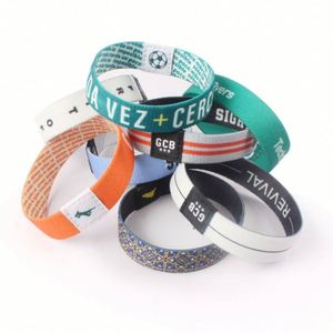 Pulsera y Brazalete Elástico de Tela de Poliéster de Moda, Económico y de Alta Calidad, para Eventos Publicitarios - Product Image 1