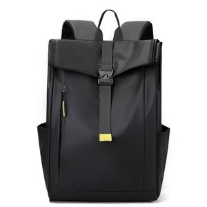Sac à dos pour ordinateur portable à enroulement personnalisé pour homme, sac de voyage en cuir imperméable, sac à dos de collège, sac à dos décontracté pour le sport, sac à dos d'école - Product Image 2