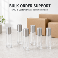 Botol Parfum Mini Kaca 10ml 15ml Grosir, Botol Semprot Sampel Wewangian Perjalanan dengan Leher Crimp Kosong