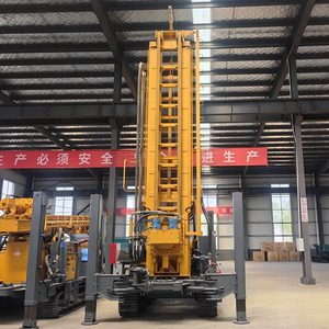 Impianto di Perforazione Idraulico per Pozzi d'Acqua Tipo Cingolato 200m 350m 500m con Pompa di Perforazione e Componenti Principali Inclusi - Product Image 1