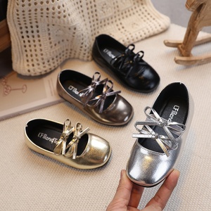 Scarpe per Bambini Primavera/Autunno 2026, Eleganti Scarpe da Principessa con Fiocco, Stile Coreano per Bambine, in Poliuretano - Product Image 2