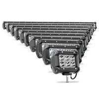 LIGHTOWL-tira de luces led de trabajo para coche, luz de techo todoterreno de 120w, 3 filas de 7 pulgadas, venta directa de fábrica