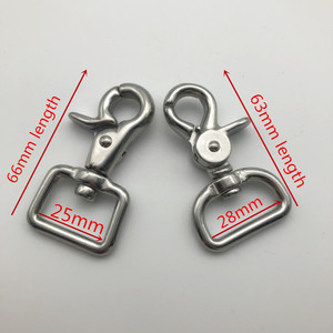 Mosqueton pivotant en acier inoxydable pour sac, laisse de chien, crochet, fermoirs à déclenchement - Product Image 2