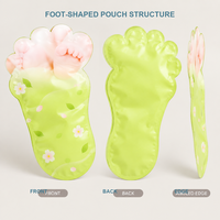 Sachets cosmétiques découpés sur mesure pour soins de la peau, ensemble d'emballages en forme de pochette pour masques faciaux et masques pour les pieds, fournisseur en gros