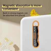 Thermomètre numérique rechargeable haute précision pour barbecue, affichage LED, étanche, en plastique, pour grillades, cuisson, friture, four