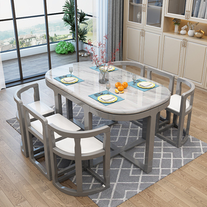 <span class=keywords><strong>Muebles</strong></span> de Comedor Modernos y Sencillos de Piedra Resistente para Hotel, Restaurante y Uso Doméstico - Product Image 2