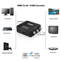 Convertisseur HDMI vers AV 1080P 60Hz, Adaptateur HDMI vers Composite 3 RCA AV, Adaptateur Composant