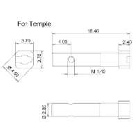Charnière flexible en acétate pour injection d'impression 3D pour pièces de monture de lunettes en bois - Product Image 3