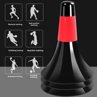 Cônes d'agilité pour le dribble au basketball - Équipement d'entraînement en plastique PE de haute qualité multicolores 23x17,5 cm pour toutes les saisons