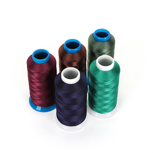 Fil à coudre imperméable en nylon Dacron 630D/3 100% polyester motif teint haute ténacité pour la couture de vêtements - Product Image 5