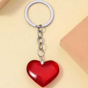 Nuevo Llavero de Corazón Arcoíris de Moda, Decoración para Bolsos, Llavero de Corazón 3D de Cristal Colorido para Niñas - Product Image 4