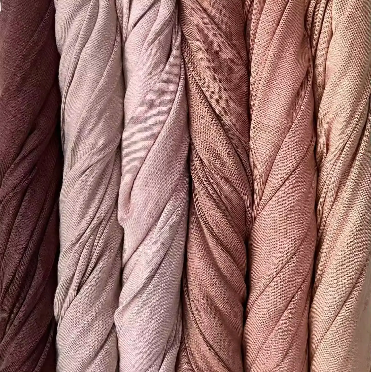 Sciarpa in cotone Jersey di alta qualità moda 2024 in cotone Hijab in tinta unita
