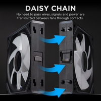Ventilateur d'ordinateur haute vitesse Asiahorse Ventilateurs de boîtier ARGB RGB 120mm pour le refroidissement de bureau de jeu et les constructions de PC personnalisées