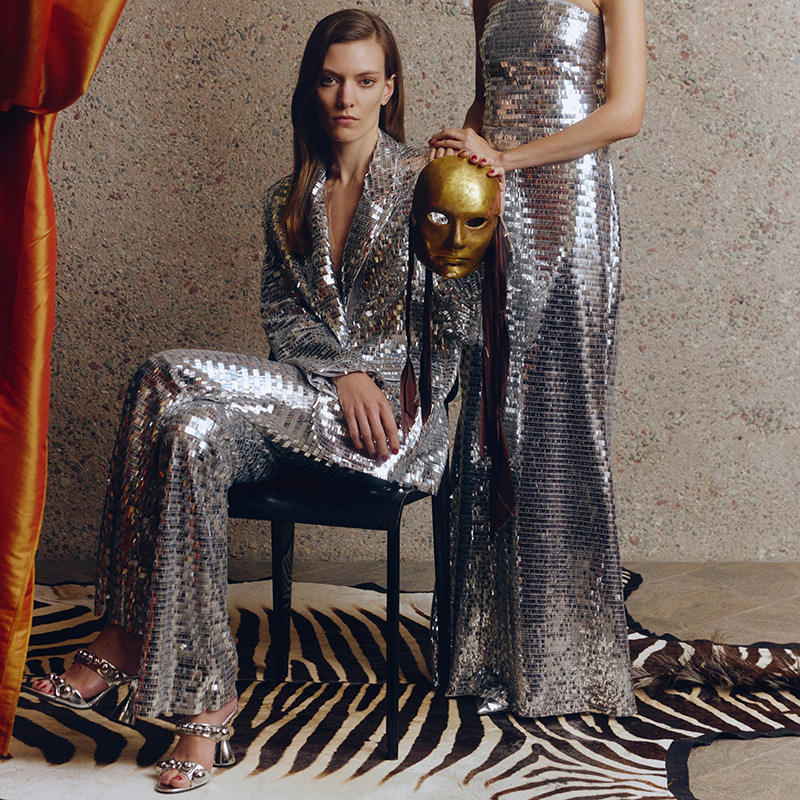 Shop Silver Sequin Pants High Fashion for All Occasions